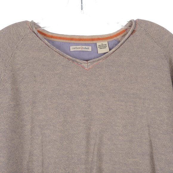 Carbon 2 Cobalt Cotton Pullover Sweater Top Size XL - Picture 6 of 6